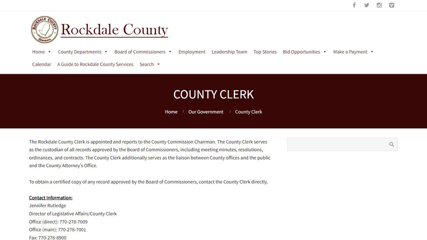 County Clerk – Welcome to Rockdale County, Georgia!